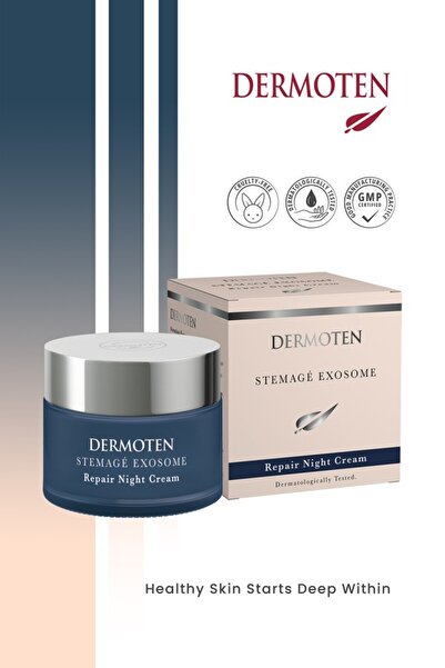 Dermoten StemAgé Exosome Kök Hücre / Onarıcı-Nemlendirici Gece Eksozom Kremi 50 ml