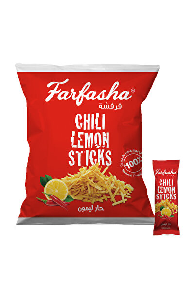 Farfasha أصابع البطاطس بنكهة الفلفل الحار والليمون، 15 جم × 24