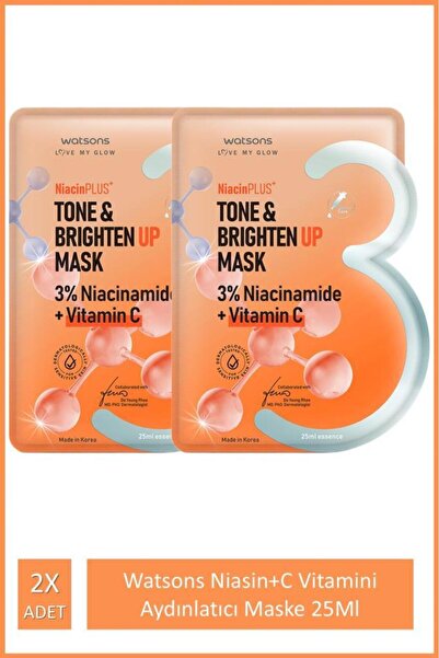 Watsons Niasin+C Vitamini Aydınlatıcı Maske 25Ml 2X