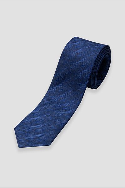 Abbate Tie 8 cm Microfiber Polyester Navy Blue Men's Patterned Tie