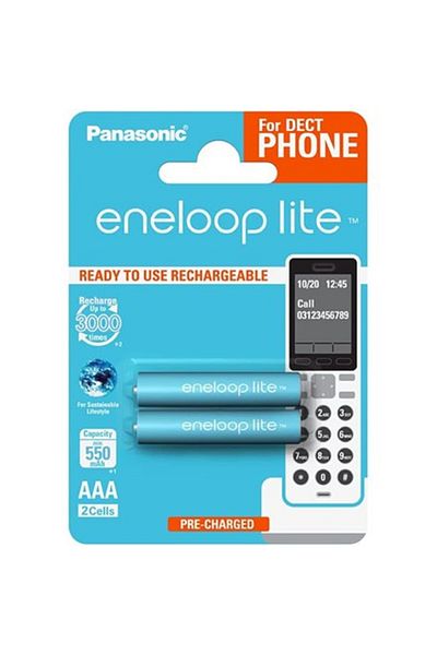 PANASONIC | AAA | 550 mAh | 2 bucăți | ENELOOP Lite BK-4LCCE/2DE