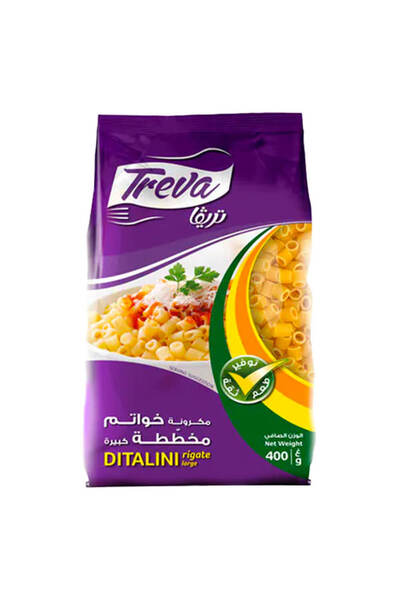 Treva مكرونة ديتاليني ريجاتي، 400 جرام