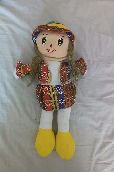 MİNGODAN Local Cloth Doll with Clothes 1 Piece Single Handmade Doll 42 cm