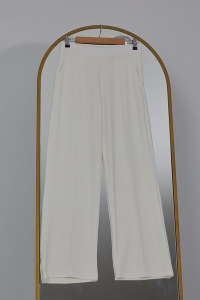 DPARİS Modal Grass Soft Textured Wide Leg Trousers