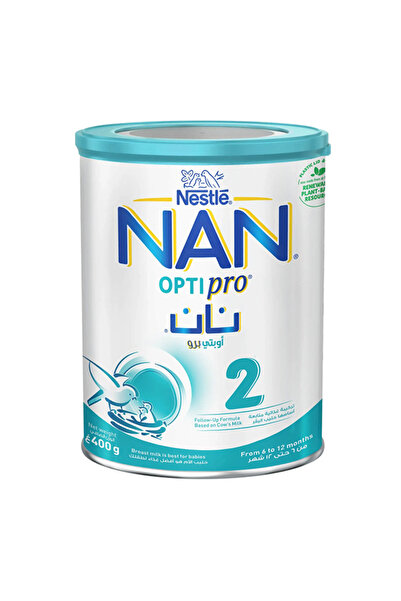 NAN حليب نستله أوبتي برو 2 المجفف للأطفال في مرحلة النمو، 400 جم