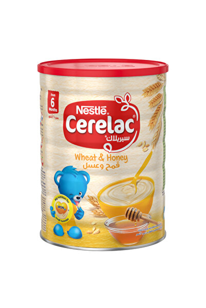 Cerelac حبوب نستله للأطفال بالقمح والعسل، من عمر 6 أشهر، 1 كجم