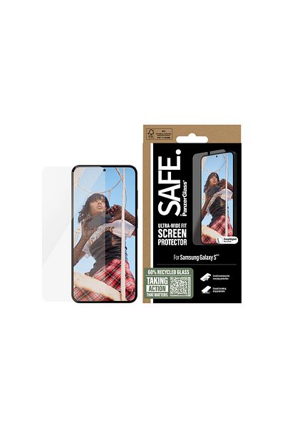 CARE by PanzerGlass® SAFE by PanzerGlass Screen Protector Samsung Galaxy S25 | Ultra-Wide Fit w Aligner |