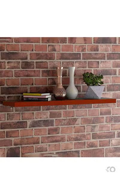 co arma Rectangular wooden shelf with wall hanging, modern design, easy to disassemble and assemble, and highly durable, 120 cm