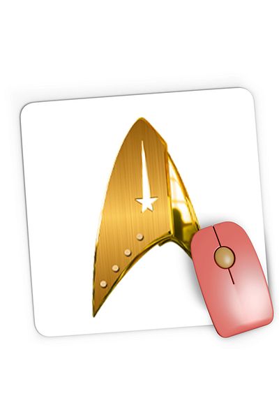 OEM Mousepad Gaming Star Trek Badge Solar Eclipse Crew Universe, 21x19 см