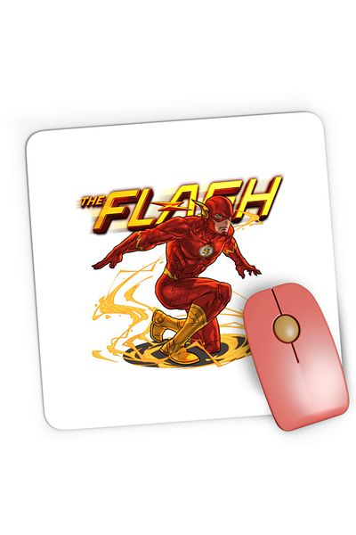 OEM Mousepad Gaming Flash Cool Pose Speed Lightining Strike Superhuman, 21x19 см