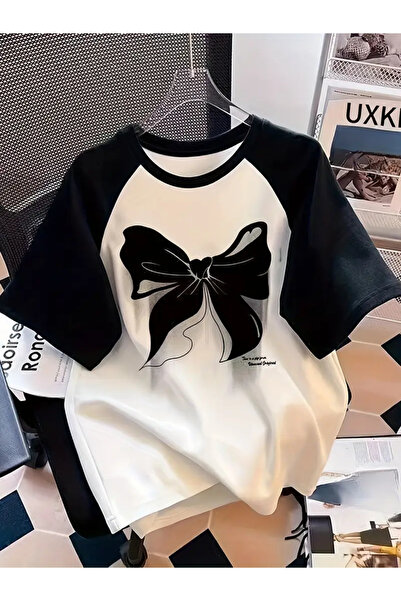 npLStore Tricou unisex cu mâneci raglan supradimensionate cu imprimeu cu pang...