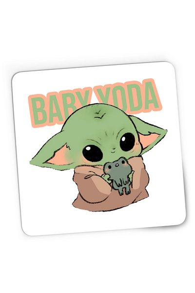 OEM Mousepad Gaming Baby Yoda Frog Small Cute Pillow, 21x19 см