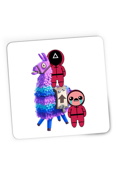 OEM Mousepad Gaming Squid Game Fortnite Piniatta Issac Crying Multiplayer, 21x19 см