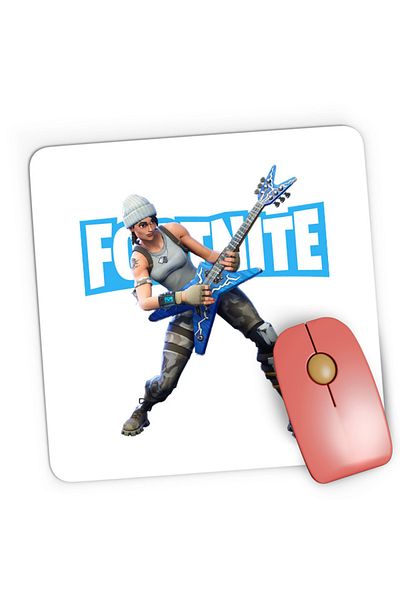 OEM Mousepad Gaming Fortnite Rock n Roll Battle Royale Skins Music, 21x19 см