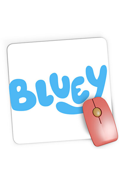 OEM Mousepad Gaming Bluey Logo TV Show Adventure Studio Simple Pets, 21x19 см