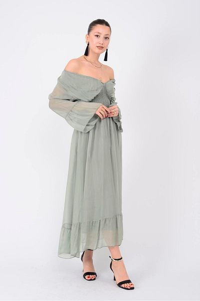 Park Moda SN344 ELENA ΜΕΤΑΞΩΤΟ ΦΟΡΕΜΑ ΜΕ ΕΛΑΣΤΙΚΟ ΜΕ ΤΗΝ ΜΕΣΗ
