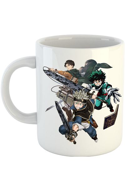 OEM Cana Black Clover Asta My Hero Academia Deku AOT Power Super, alba, 330 ml