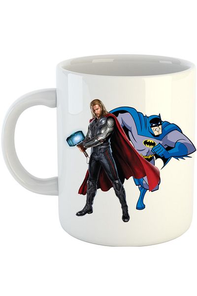 OEM Cana Thor Batman Super Hero DC Universe, alba, 330 ml