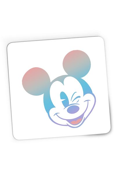 OEM Mousepad Gaming Mickey Mouse Pastels Colors Smooth Cartoon Animation, 21x19 см