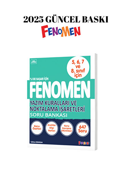 Fenomen Yayıncılık 8.SINF YAZIM KURALLARI VE NOKTALAMA İŞARETLERİ
