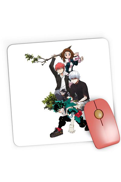 OEM Mousepad Gaming Assassination Classroom Tokyo Ghoul My Hero Academia, 21x19 см