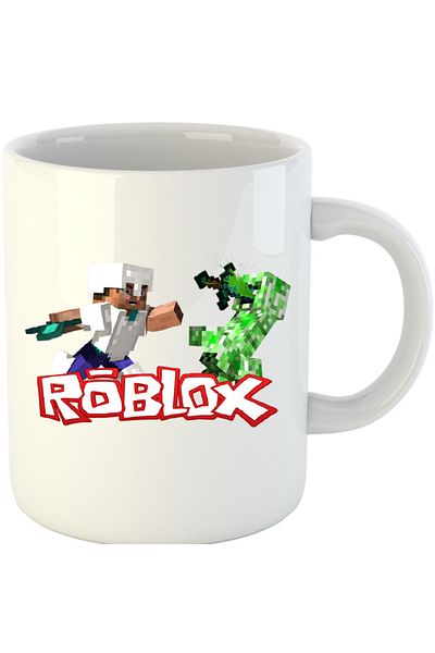 OEM Cana Roblox Minecraft Steve Creeper Fight, alba, 330 ml