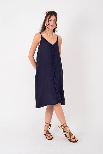 Park Moda 134091 ΚΟΝΤΟ ΛΙΝΟ ΦΟΡΕΜΑ ΜΕ ΛΕΠΤΟΜΕΡΗ ΚΡΕΜΑΣΤΟ