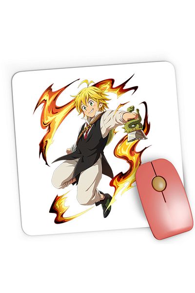OEM Mousepad Gaming Seven Deadly Sins Meliodus Myanimelist, 21x19 см