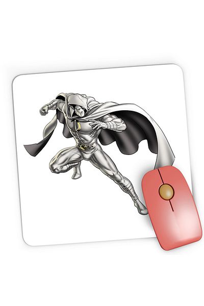 OEM Mousepad Gaming Moon Knight Marvel Hero Batman Super Powers, 21x19 см