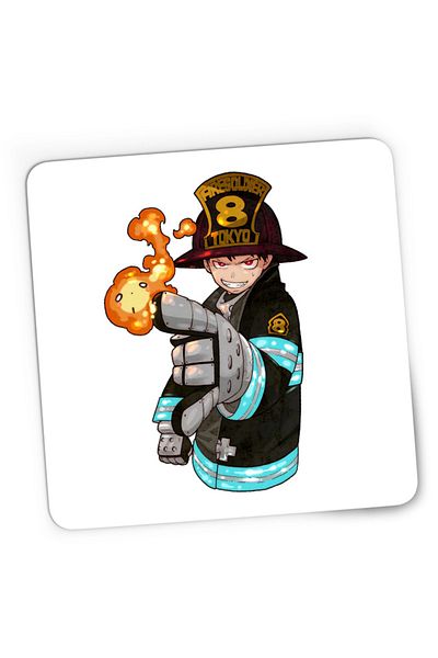 OEM Mousepad Gaming Fire Force Kusakabe Shaman Shounen Manga, 21x19 см