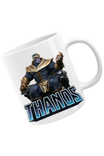 OEM Cana Thanos Glove Marbles Super Power Marvel, alba, 330 ml