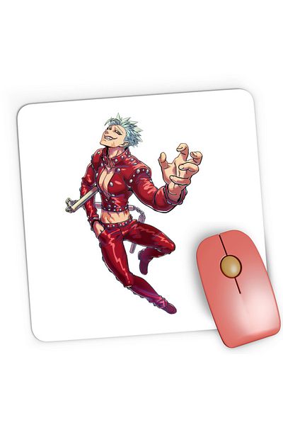 OEM Mousepad Gaming Seven Deadly Sins Ban Anime Weapon Genki, 21x19 см