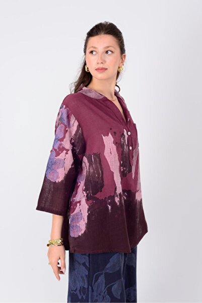 Park Moda 15455F-68 ΠΟΥΚΑΜΙΣΟ ΜΕ ΣΧΕΔΙΟ ΛΟΥΛΟΥΔΙΩΝ SPLASH