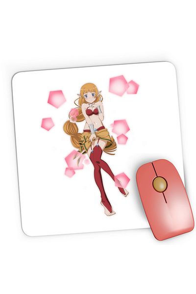 OEM Mousepad Gaming DanMachi Random Character Dungeon Fight Elf, 21x19 см