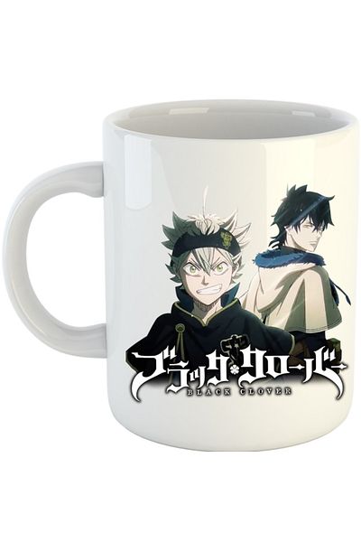 OEM Cana Black Clover Asta Yuno Logo Adventure Drama, alba, 330 ml