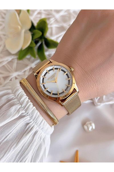 Lee Cooper Steel Mesh Band 3 Atm Water Resistant Women Wrist Watch Vs.Blkt.0496
