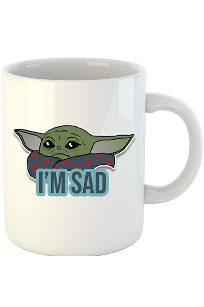 OEM Cana Baby Yoda Sad Cry Star Wars, alba, 330 ml