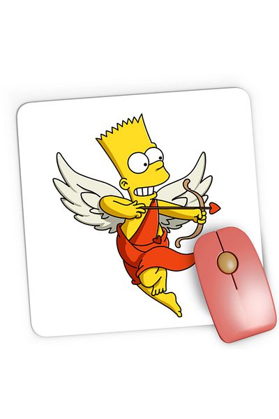 OEM Mousepad Gaming The Simpsons Cupidon Love Frame Animation, 21x19 см