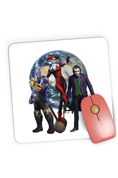 OEM Mousepad Gaming Thanos Earth Joker Female Destroy, 21x19 см