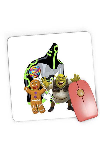 OEM Mousepad Gaming Ben10 Shrek Cookie Adventure Action Medieval, 21x19 см