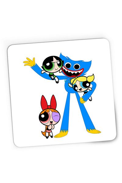 OEM Mousepad Gaming Huggy Wuggy Powerpuff Girls Funny Play Childish, 21x19 см
