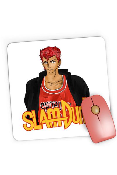 OEM Mousepad Gaming Slam Dunk Sakuragi Hanamichi Animekege, 21x19 см