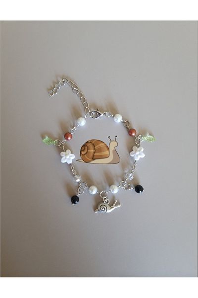 glactuca craft Snail Theme Charm Bracelet Y2K