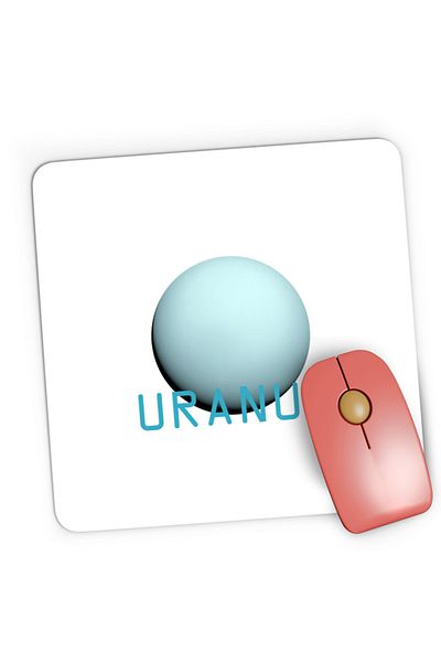 OEM Mousepad Gaming NASA Uranus Huge Celestial Moon Gas Gravity, 21x19 см