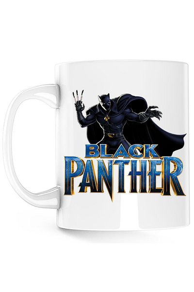 OEM Cana Black Panter Logo Marvel Superpower, alba, 330 ml