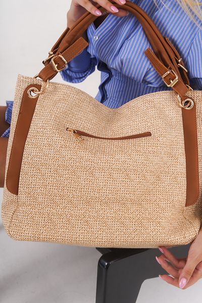 Solo Bag Γυναικεία καθημερινή κομψή μαλακή δερμάτινη τσάντα ώμου