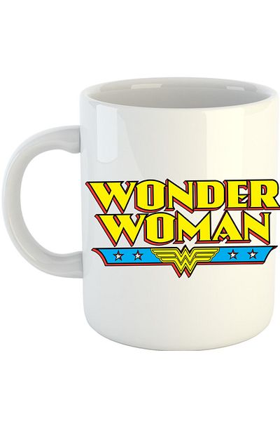 OEM Cana Wonder Woman Logo American Comic Books Action, alba, 330 ml