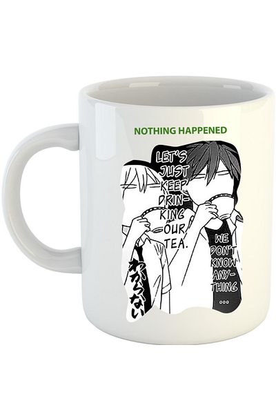 OEM Cana Oresama Teacher Kurosaki Saeki Takaomi Tea Nothing, alba, 330 ml