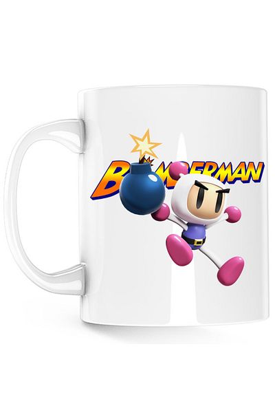 OEM Cana Bomberman Logo Jump Multiplayer Action Timer, alba, 330 ml