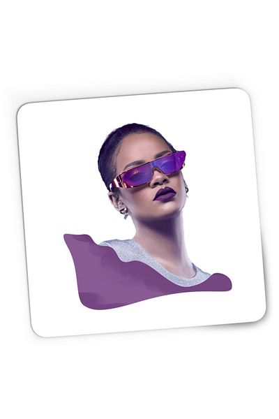 OEM Mousepad Gaming Rihanna Violet Concept Fashion Artist Show Off, 21x19 см